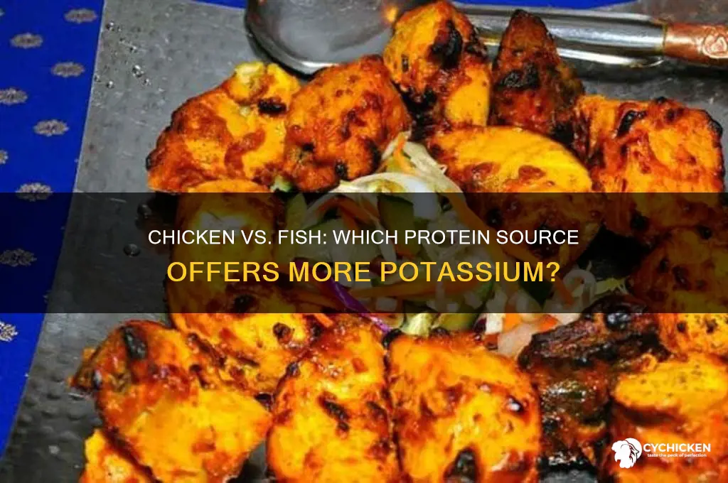 does chicken or fish have more potassium