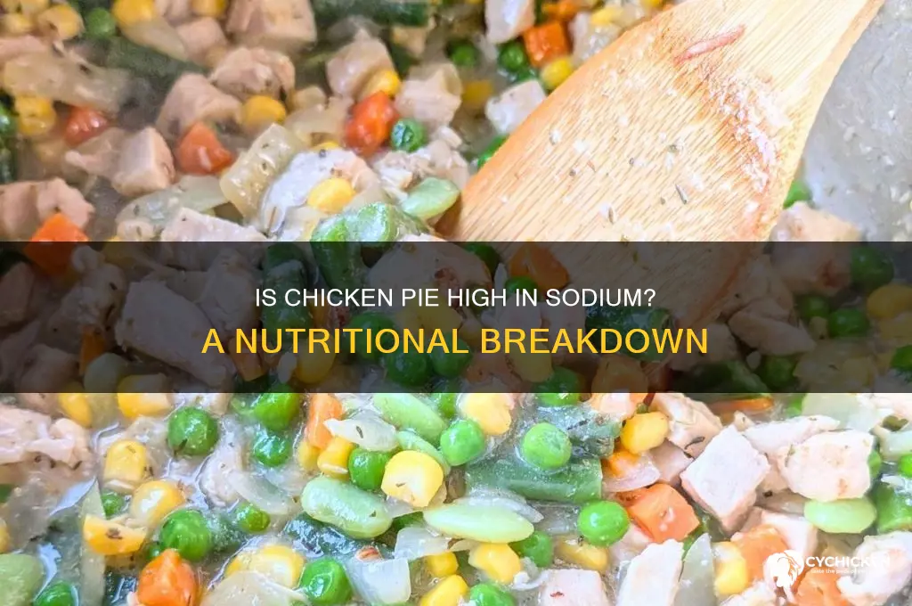 does chicken pie have a lot of soduim