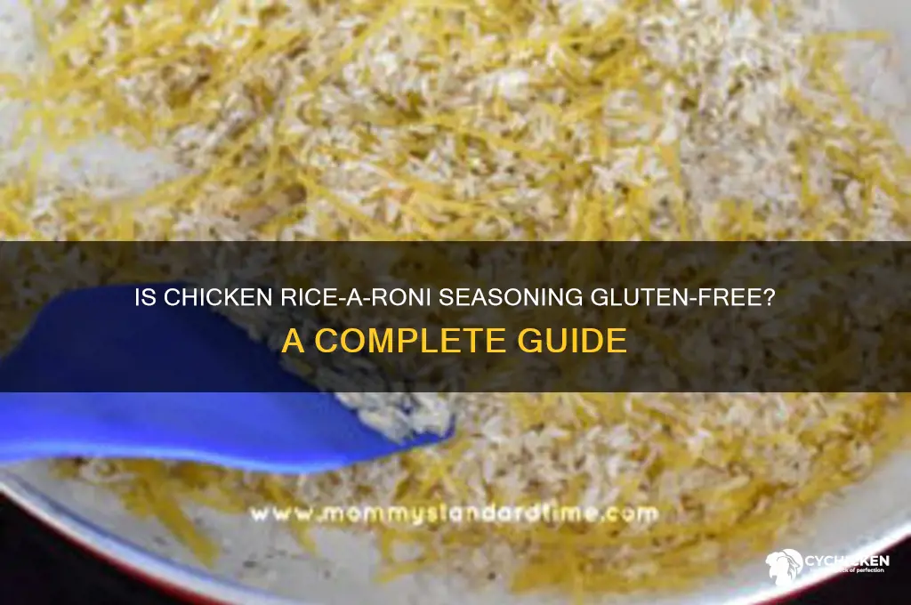 does chicken rice a roni seasoning gluten free