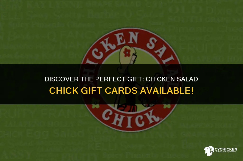 does chicken salad chick sell gift cards