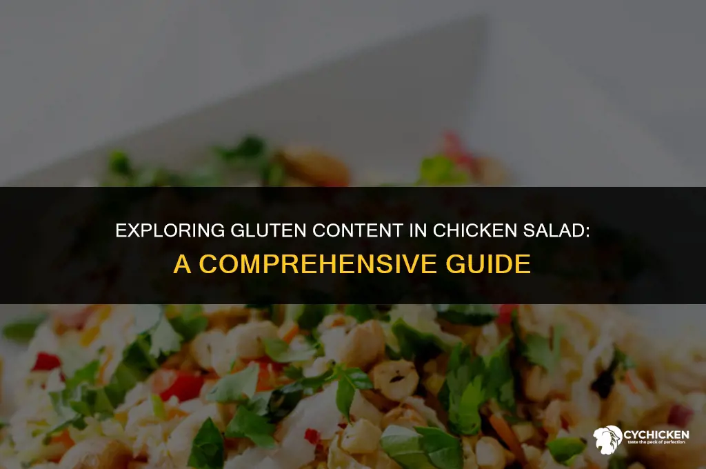 does chicken salad have gluten in it