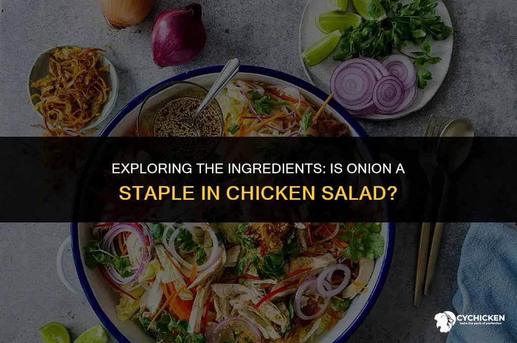 does chicken salad have onion in it