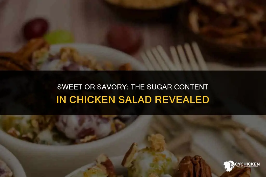 does chicken salad have sugar