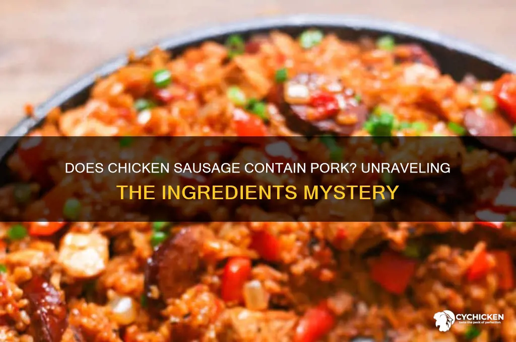 does chicken sausage have pork in it
