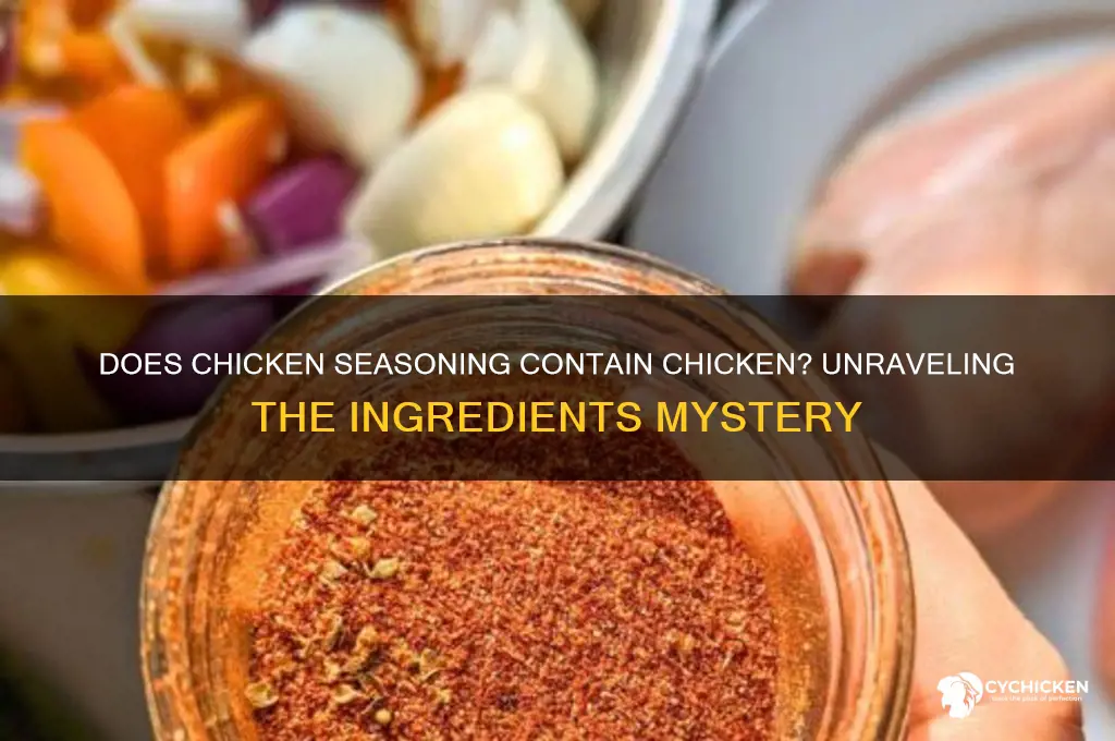 does chicken seasoning have chicken in it