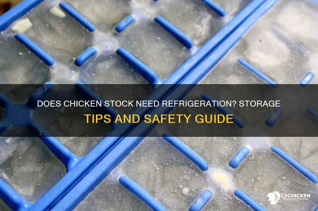 does chicken stock need to be refrigerated