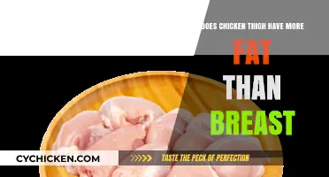 Chicken Thigh vs. Breast: Which Has More Fat Content?