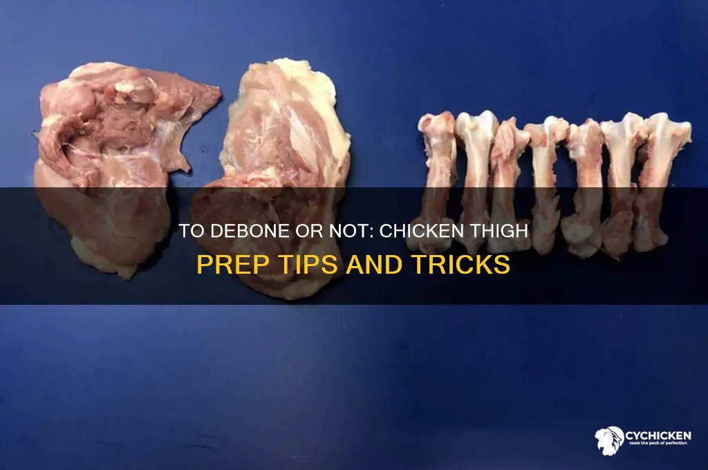 does chicken thigh need to be deboned