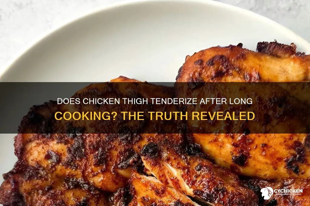 does chicken thigh tenderize after long cooking