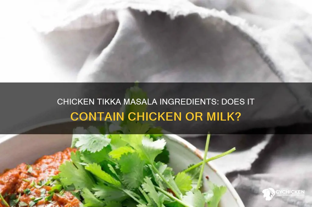 does chicken tikka masala have chicken milk