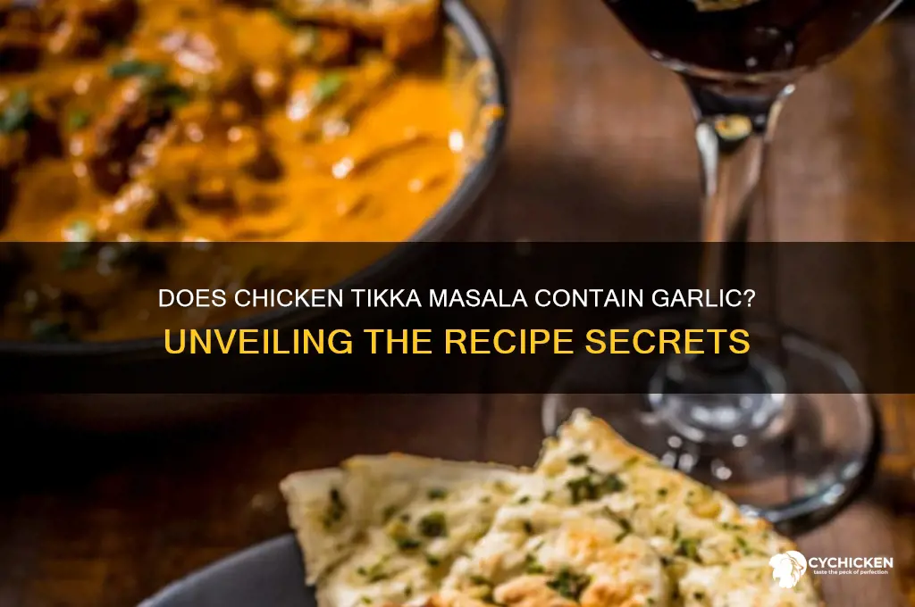 does chicken tikka masala have garlic in it