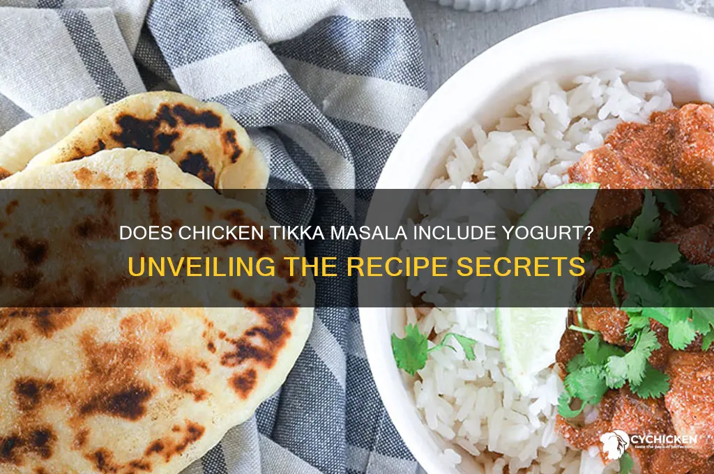 does chicken tikka masala have yogurt in it
