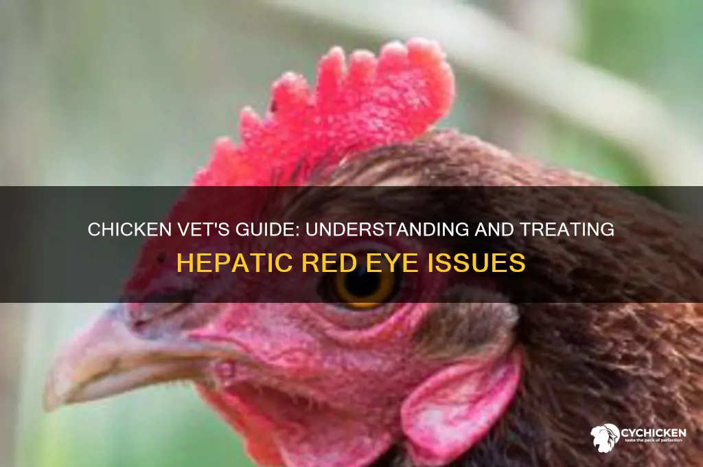 does chicken vet x hep red eyes