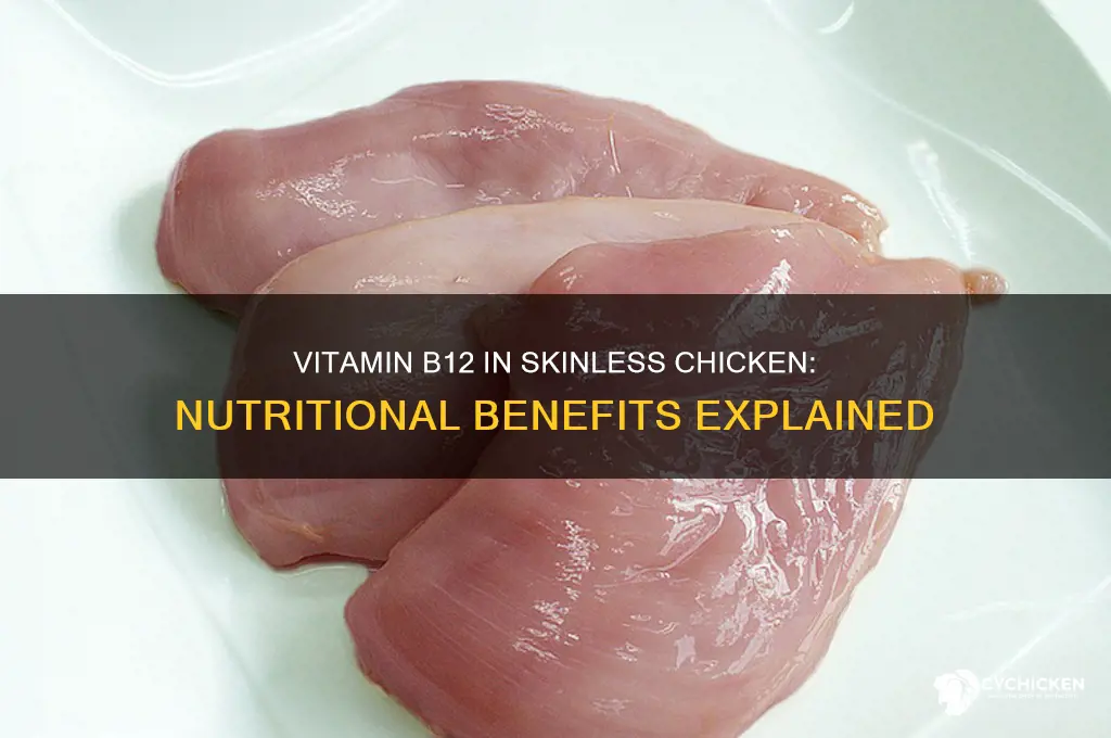 does chicken without skin contain vitamin b12