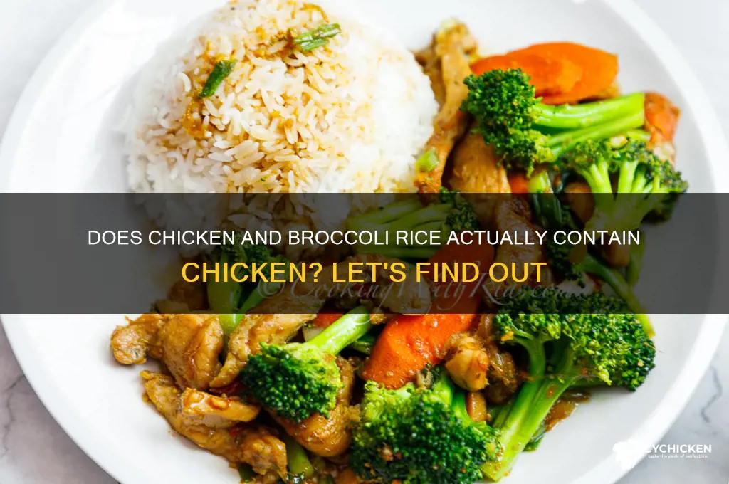 does chickenand broccolirice have chicken in it