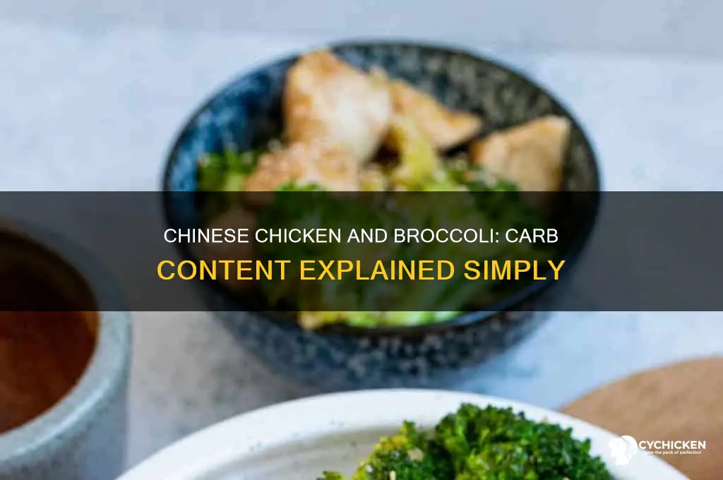 does chinese chicken and broccoli have carbs