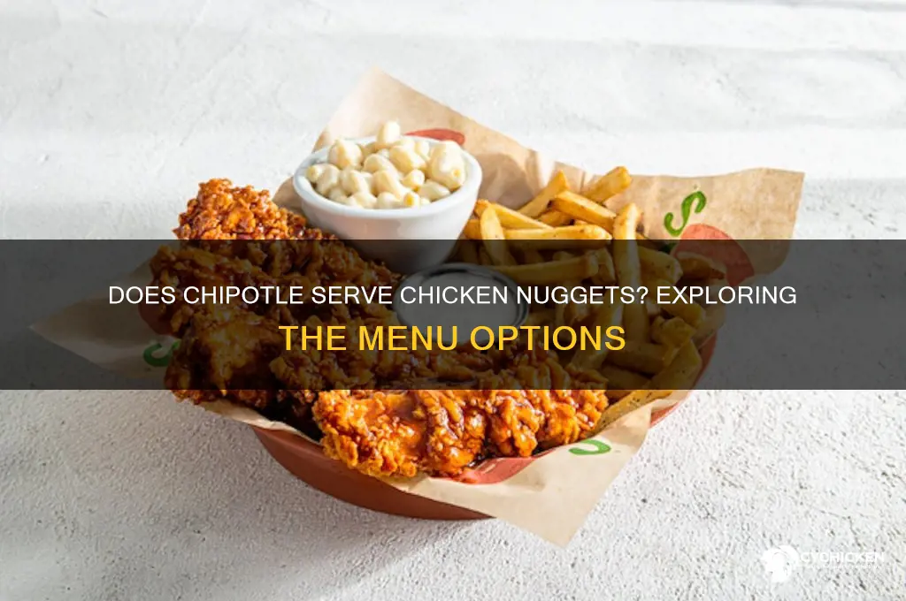does chipotle have chicken nuggets