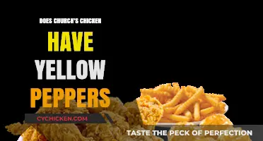 Does Church's Chicken Include Yellow Peppers in Their Menu?