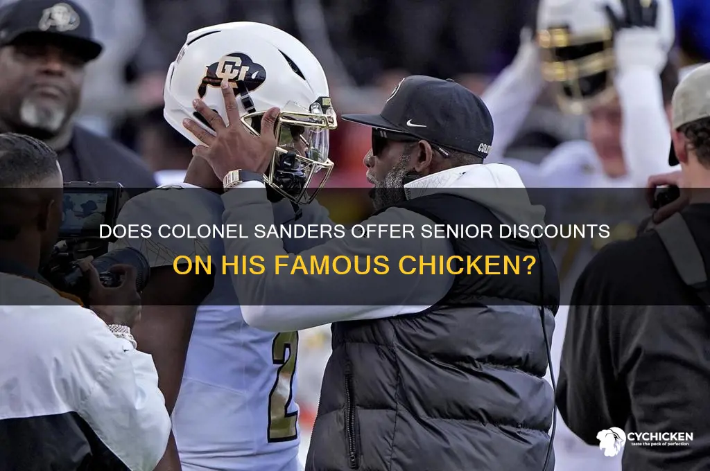 does col sanders chicken give sr discount