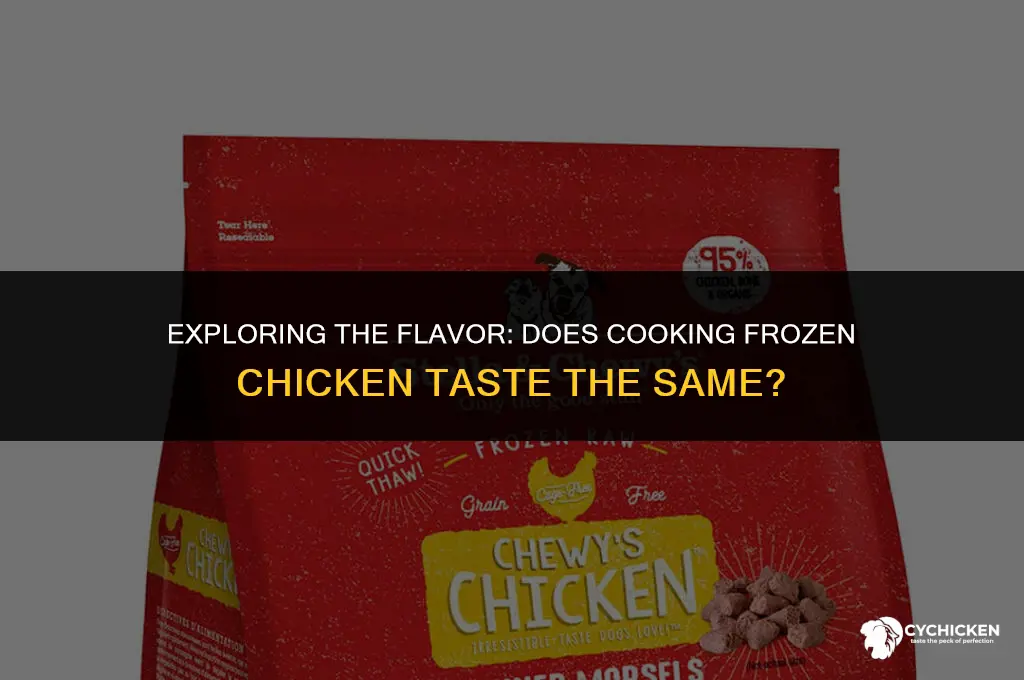 does cooking cooking frozen chicken taste the same