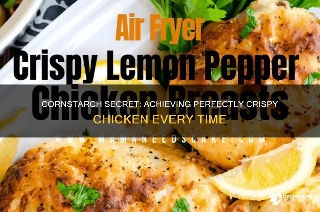 does cornstarch help to crispy chicken crispier