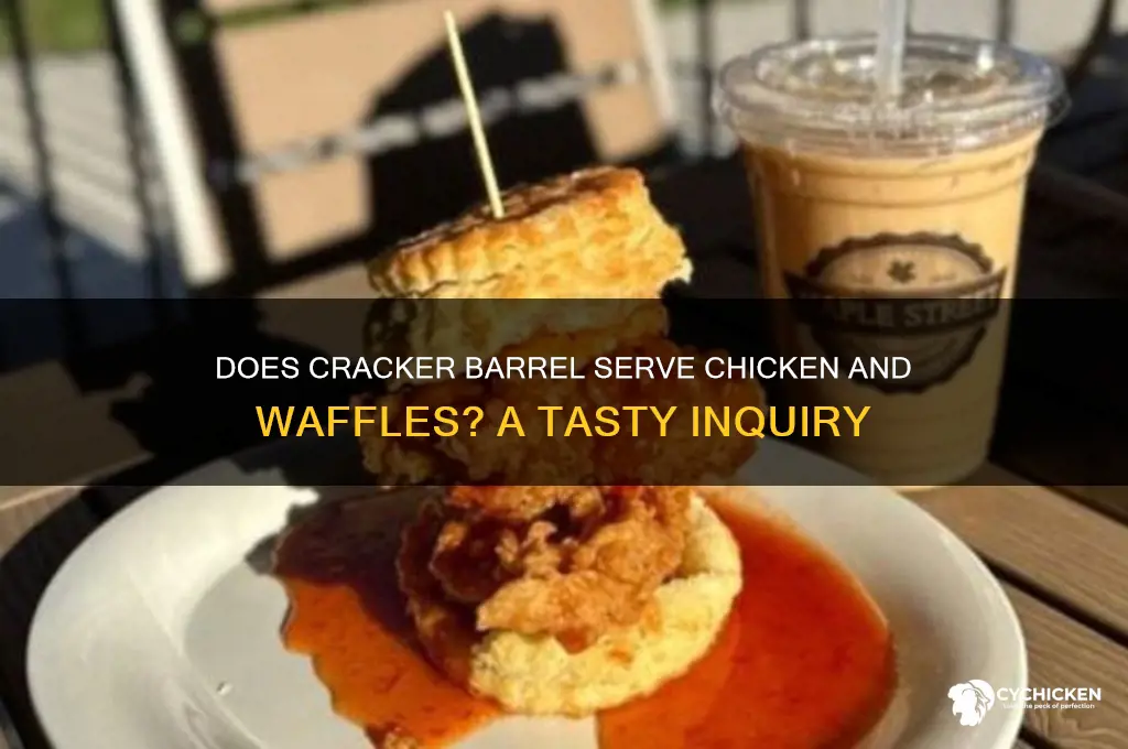 does cracker barrel have chicken and waffles