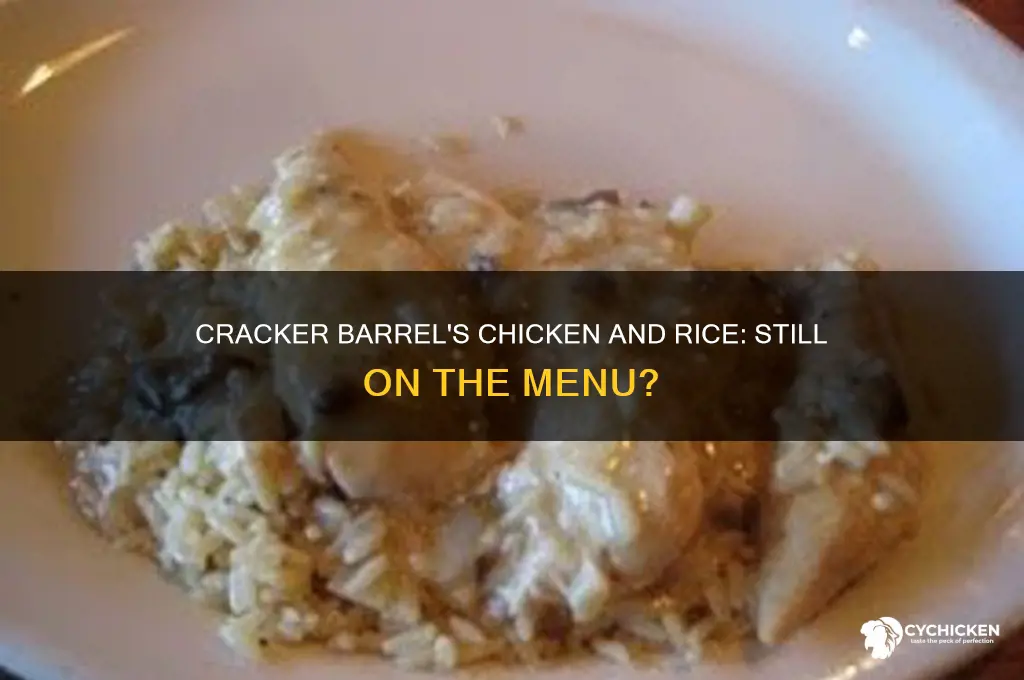 does cracker barrel still have chicken and rice