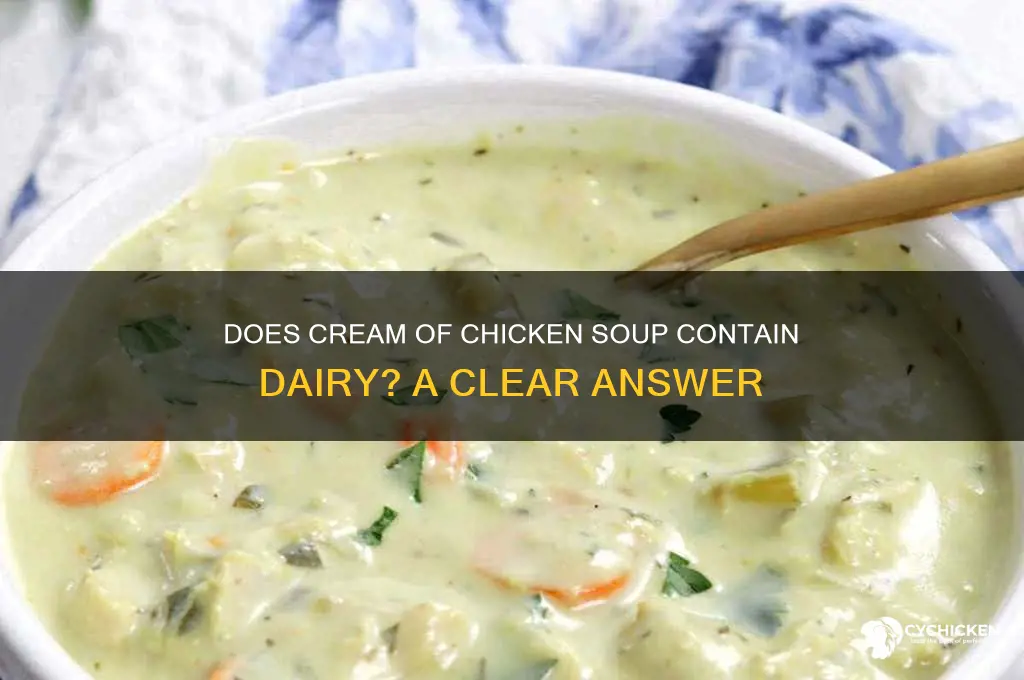 does cream of chicken have dairy in it