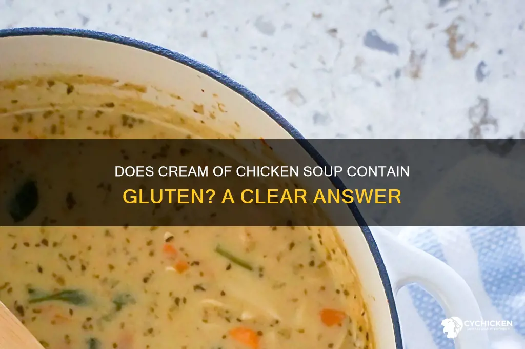 does cream of chicken have gluten in it