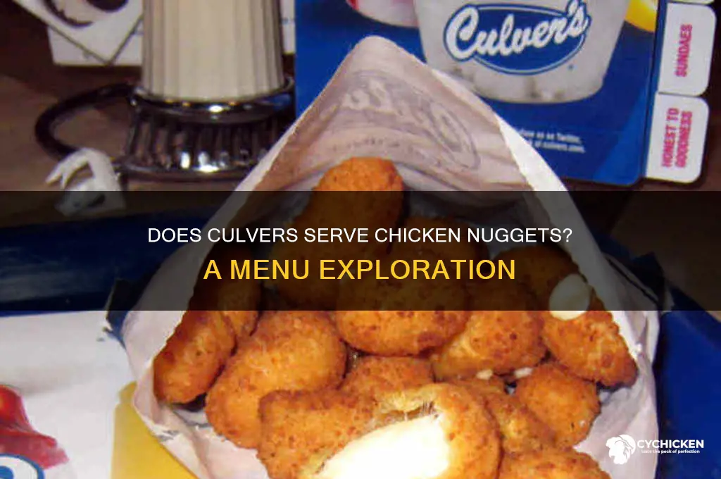 does culvers have chicken nuggets