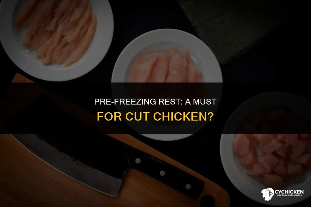 does cut up chicken have to rest before being frozen