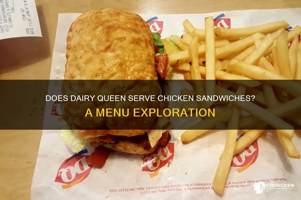 does dairy queen have chicken sandwiches