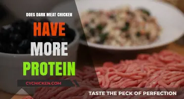 Dark Meat Chicken: Higher Protein Content Compared to White Meat?