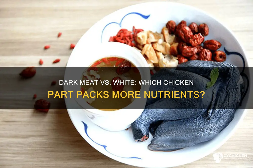 does dark meat in chicken have more nutrients