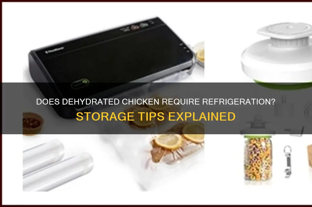 does dehydrated chicken need to be refrigerated