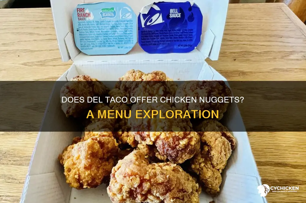 does del taco have chicken nuggets