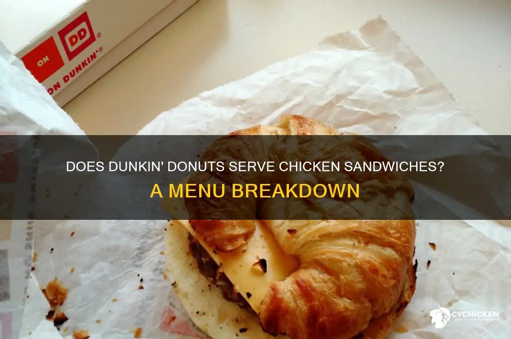 does dunkin donuts have chicken sandwiches