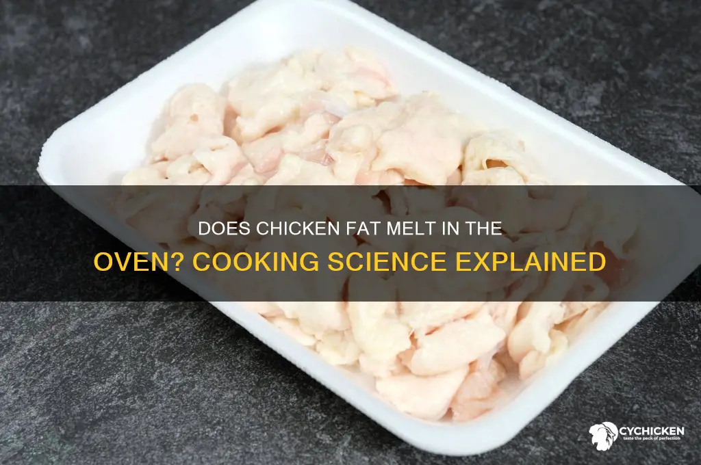 does fat in the chicken melt in owen