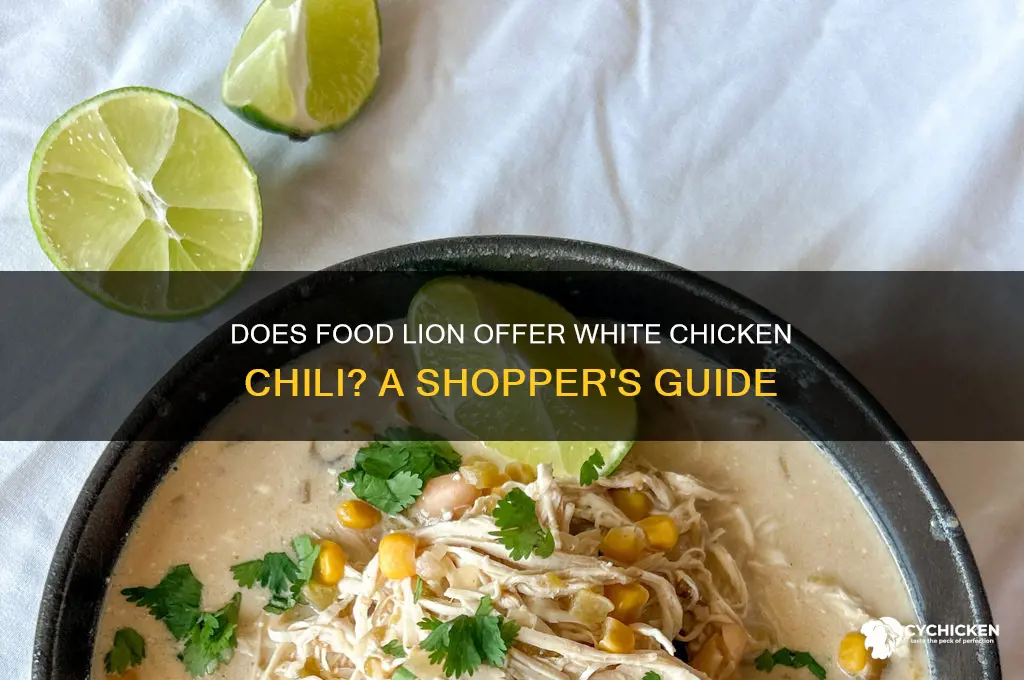 does food lion carry white chicken chili