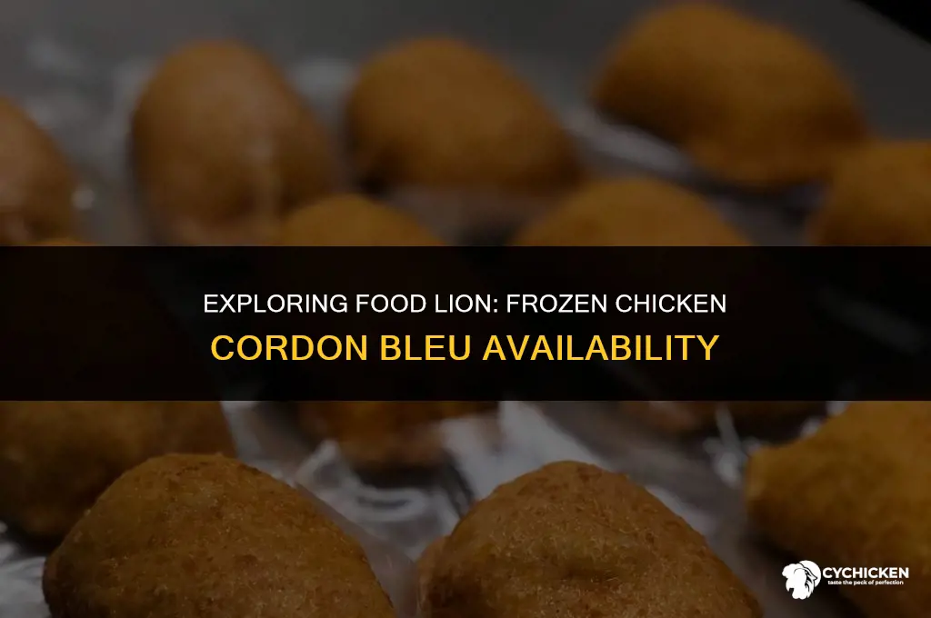 does food lion have frozen chicken cordon bleu in vs