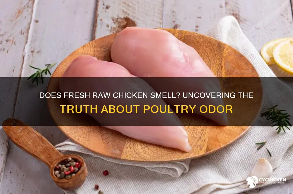 does fresh raw chicken have a smell