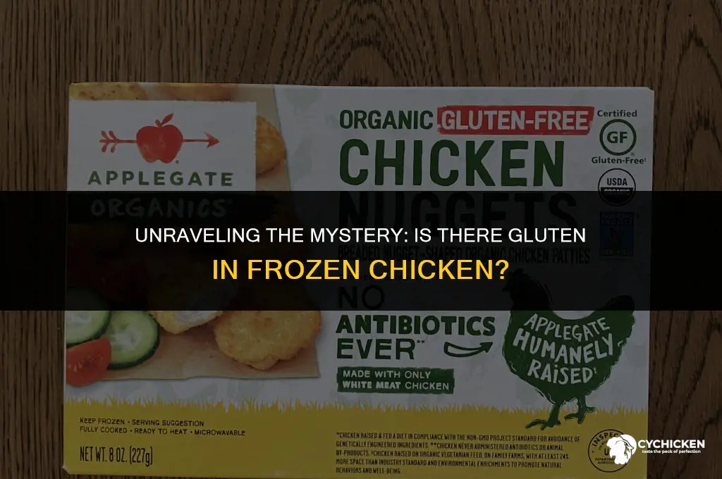 does frozen chicken have gluten