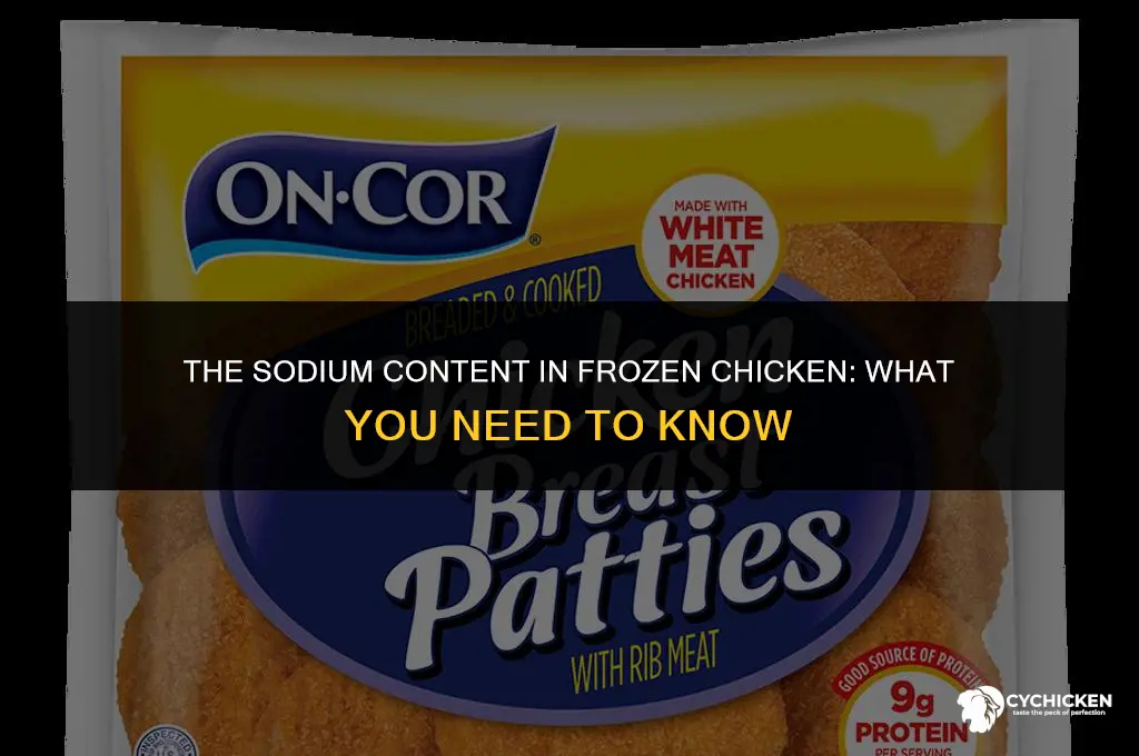 does frozen chicken have sodium