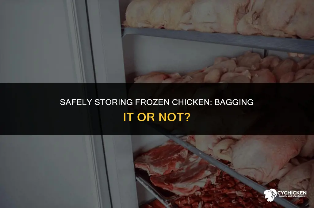 does frozen chicken need to be in a bag