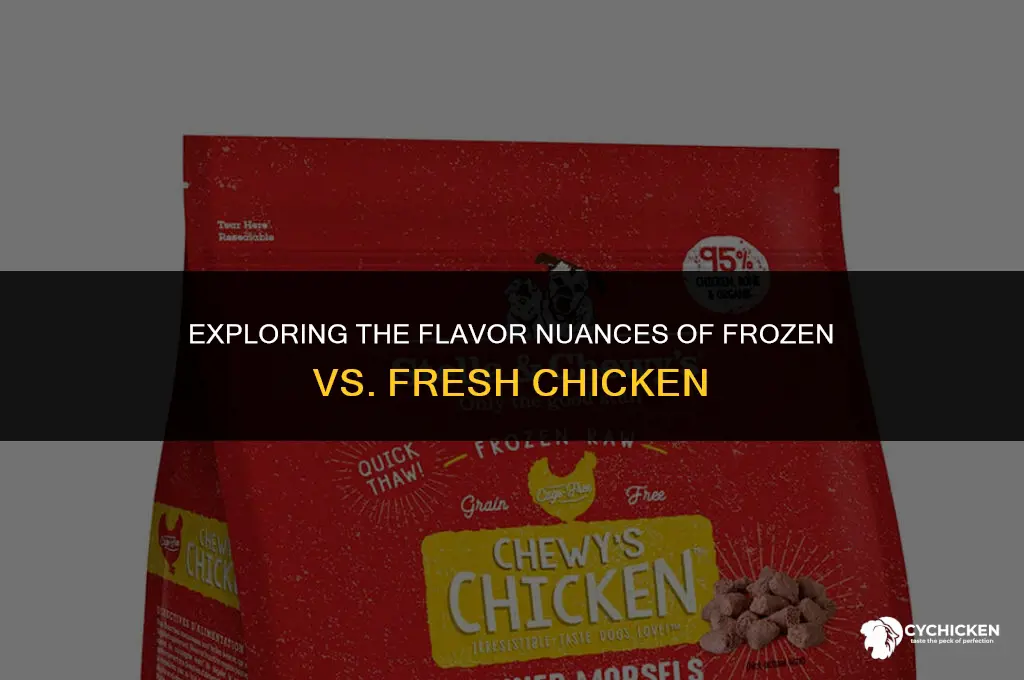 does frozen chicken taste different