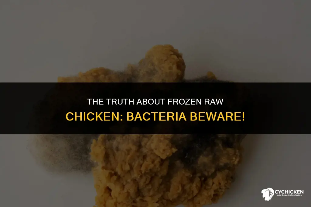 does frozen raw chicken contain bacteria