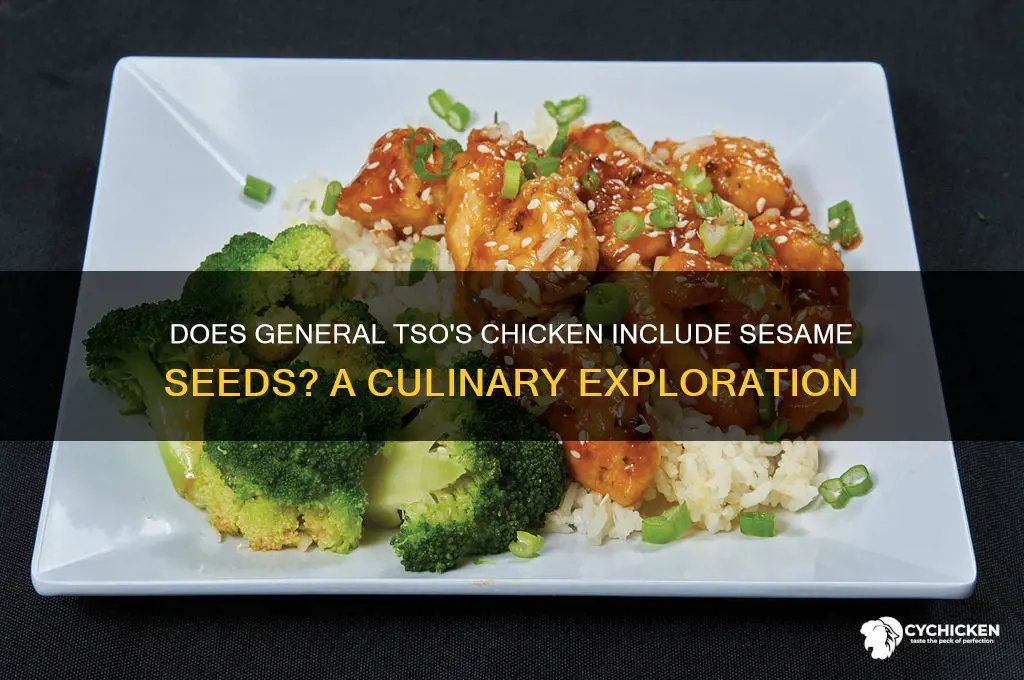 does general tso chicken have sesame seeds