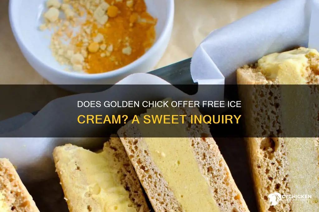 does golden chick have free ice cream
