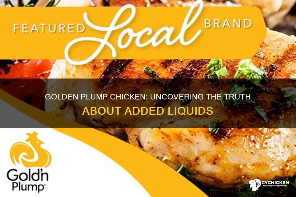 does golden plump add liquid to their chicken