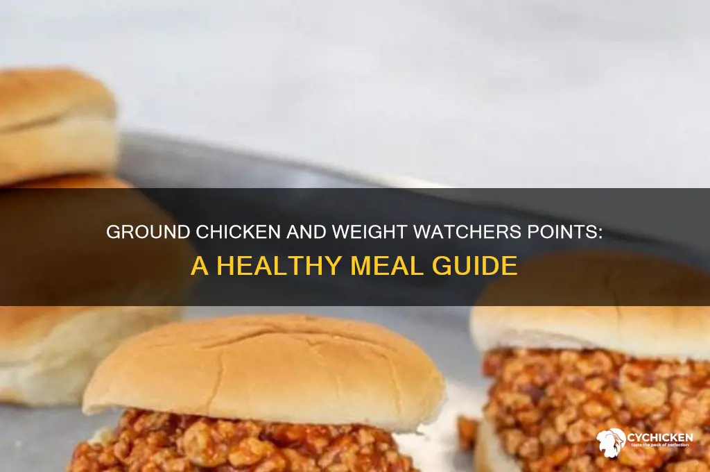 does ground chicken have weight watchers points